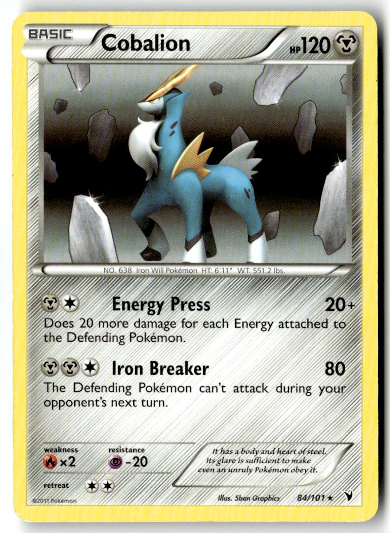 Cobalion (Battle Arena Deck Exclusive) 084/101 - PR - PTCG - LP