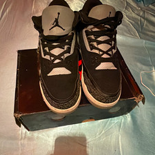 Jordan Air Jordan Men's Mid Top Lace Up Sneakers Black/Gray US 10