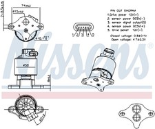 AGR Ventil ** FIRST FIT ** NISSENS 98360 Aluminium für OPEL OMEGA Caravan V94