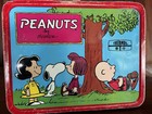 Vintage 1973 Peanuts metal lunch box/thermos featuring Charles Schulz characters — photo 1