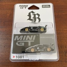 Mini GT Lamborghini Countach LB-Works Black 1081, Liberty Walk Limited Edition
