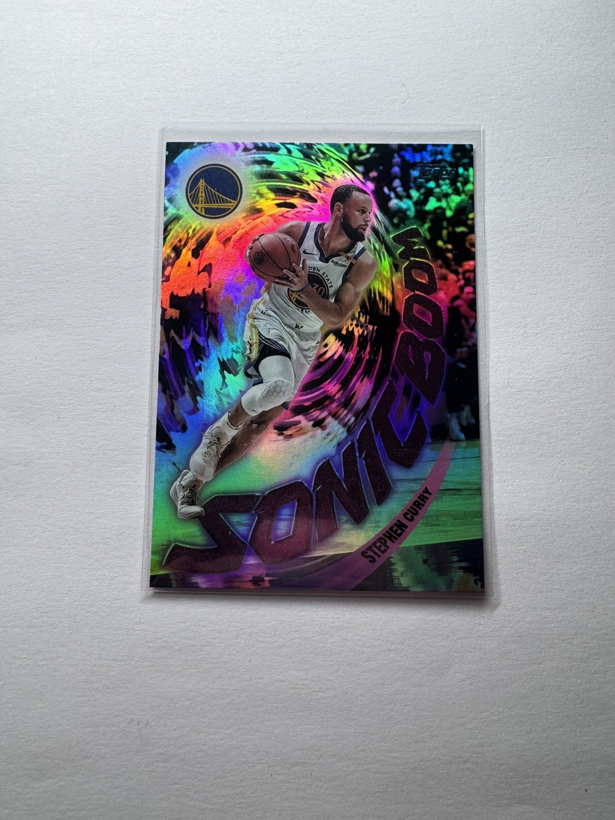 2025-26 Topps Sonic Boom Holo SSP Stephen Curry Golden State Warriors #SB-12
