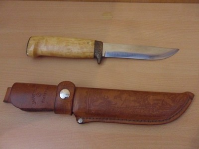 J. Marttiini Finland Messer, Klingenlänge ca.13,5 cm, Klingenstärke ca 3,8 mm