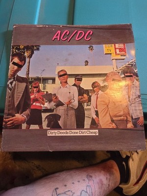 AC DC Dirty Deeds Done Dirt Cheap LP Atlantic Records Hard Rock Vinyl 1976
