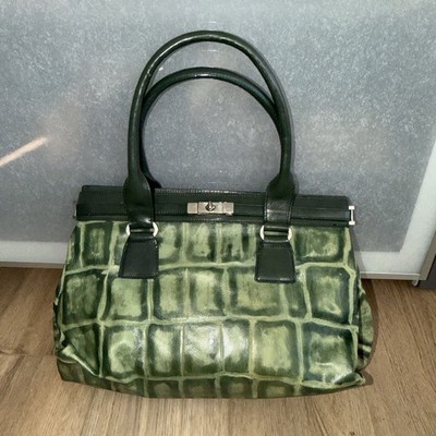 Tosca Blu crocodile  Pattern green Italian Leather Purse - nwot 