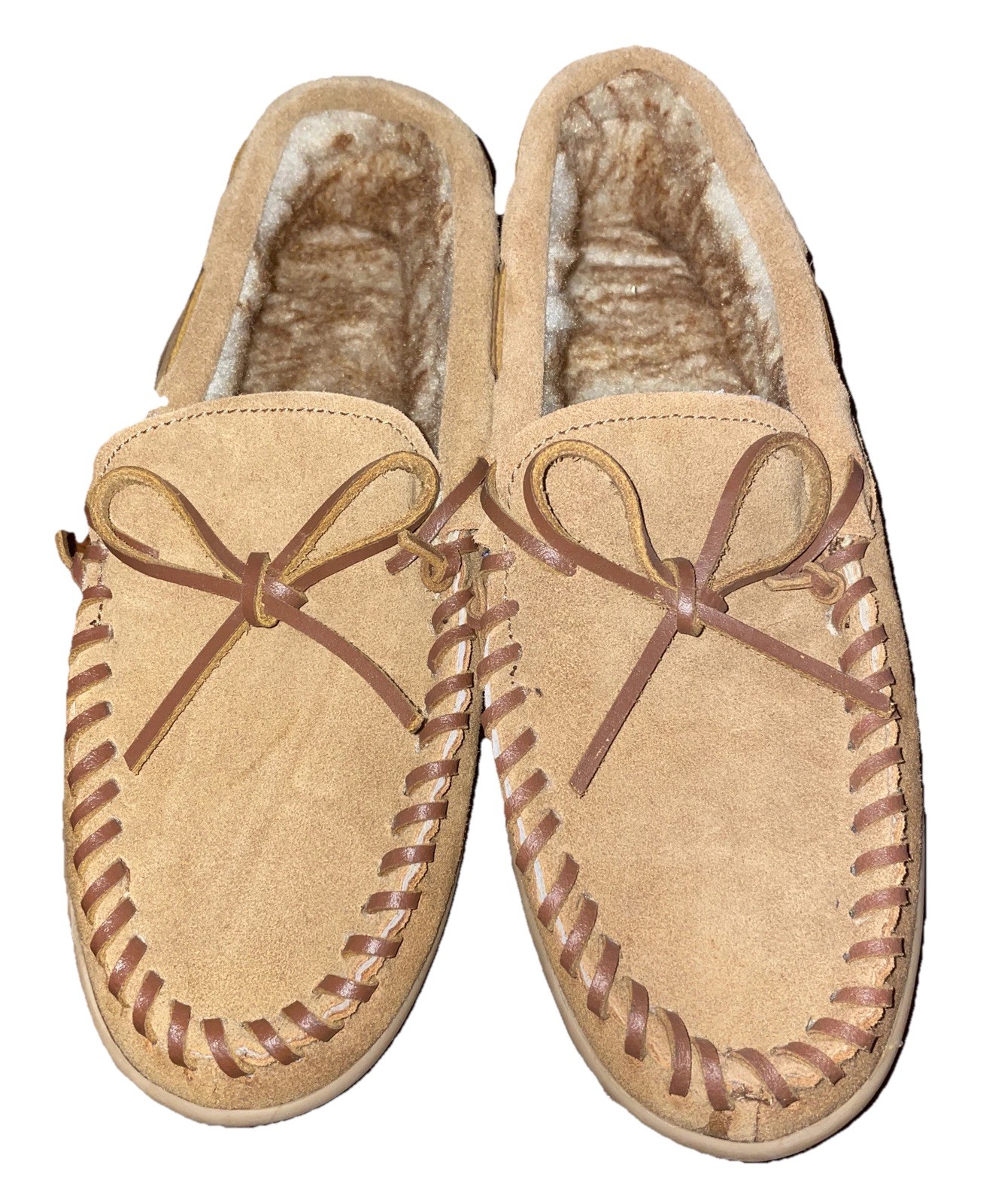 SAOLA Cabela's SAB30312 mocassino in pelle marrone suola rigida scarpe ciabatte uomo US 8 M