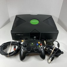 Original Xbox Console System OEM S Controller, Cables, WORKS