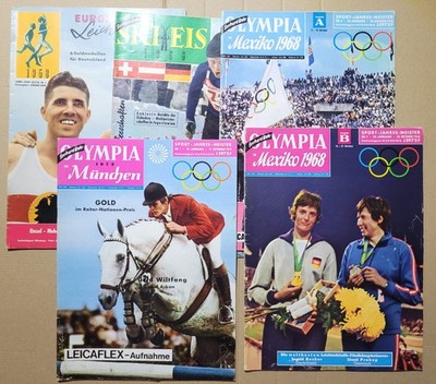 Gerhard Bahr Konvolut 5x Olympia Sonderhefte 1960er 1958 1966 1968 1972 München