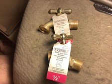 Everbilt 1/2" No Kink Brass Hose Bibb Valve VHN-STD-B3EB- lot of 2