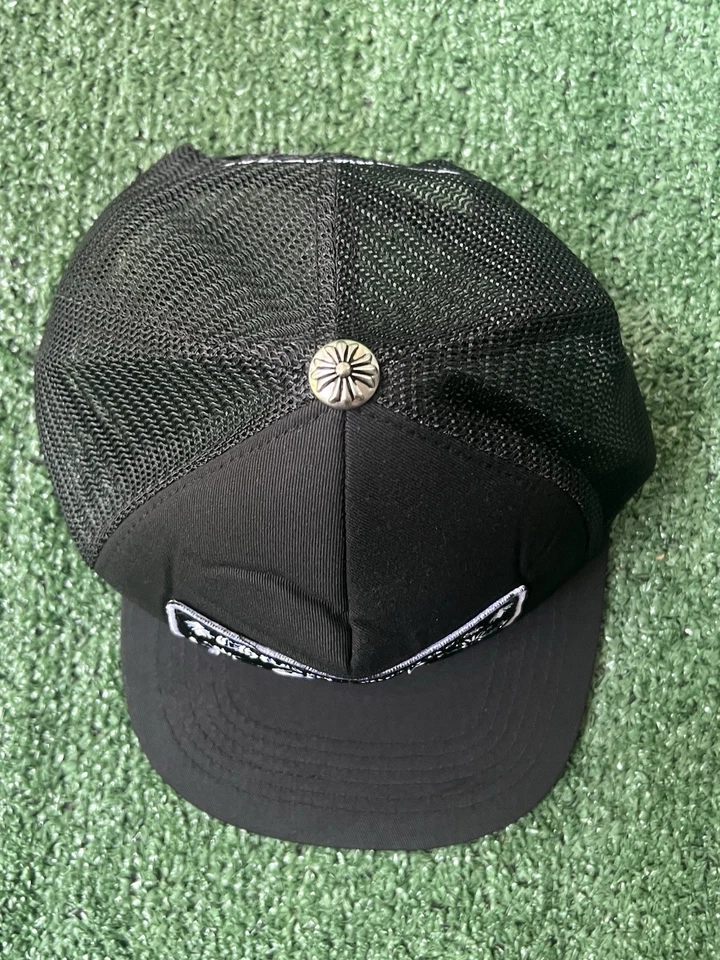 Chrome Hearts CH Hollywood Trucker Hat Black/Black - Image 2 of 4