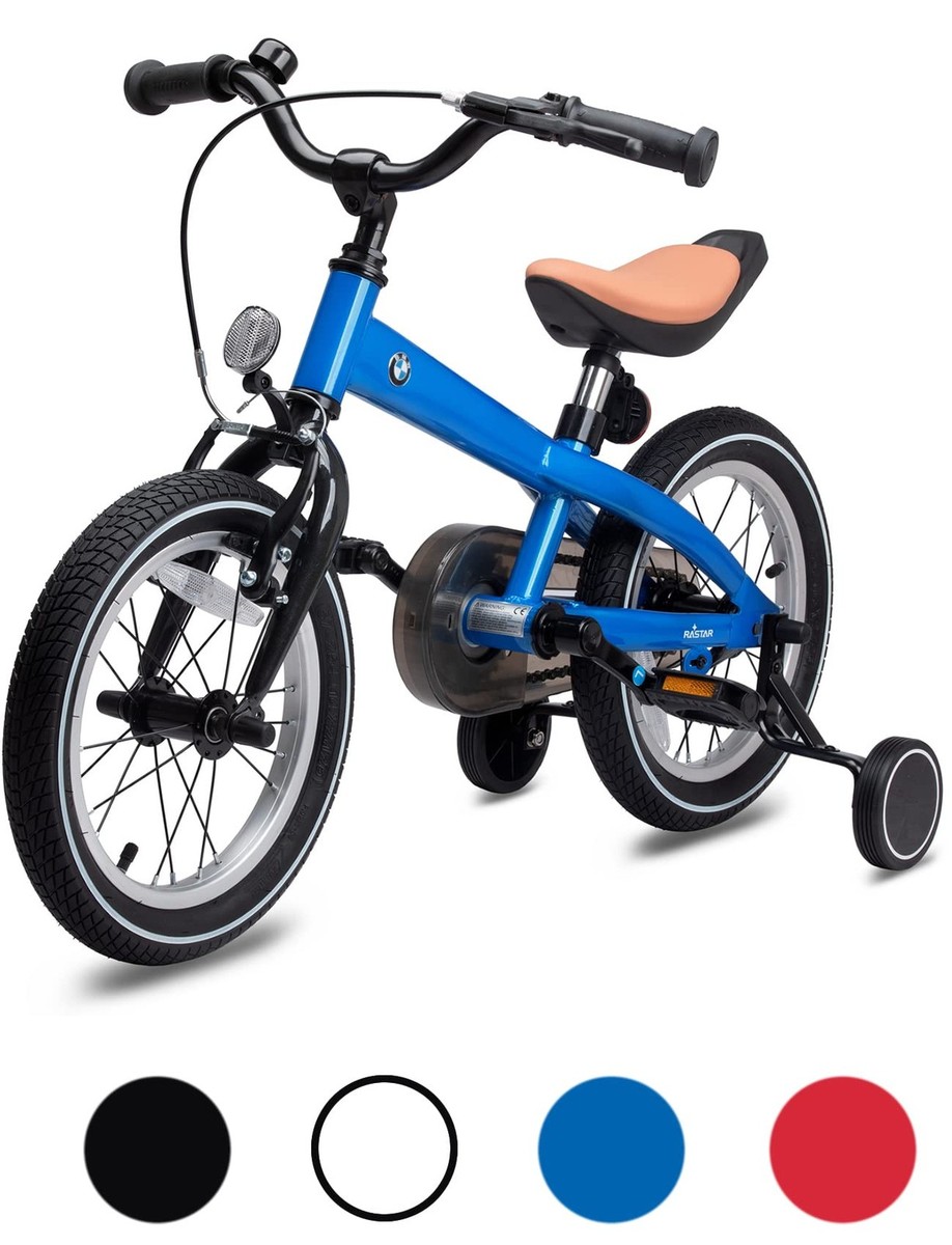 BMW 14 Inch Toddler Bike with Training Wheels for Boys and