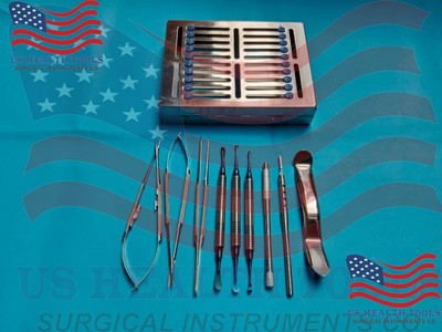 Dental Micro Oral Surgery Instruments Periosteal Elevator KIT SET of 22 PCS