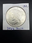 1922 Uncirculated Peace Dollar 90% Silver High Grade Great Type Coin