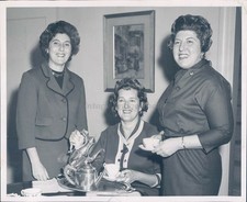 1951 Photo Syndey Polatin Chairman Mrs Henry Weiss Joseph Barron Cap People