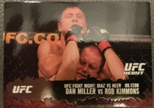 2009 Topps UFC Round 2 UFC Debut Dan Miller, Rob Kimmons (RC) #123 of 188