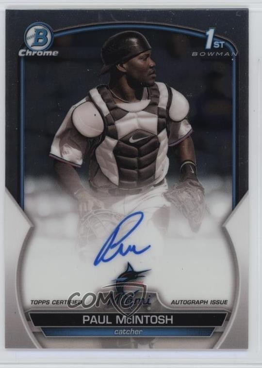 2023 Bowman Chrome Prospect Auto Paul McIntosh #CPA-PM Auto 1ss3