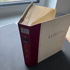 Griechenland Briefmarken  Sammlung Europa Album 19. /20. Jhd. 120+ Seiten 66B