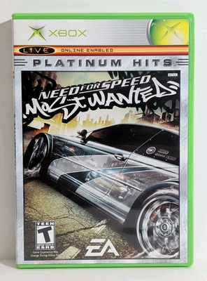 #ad Need for Speed Most Wanted Microsoft Xbox Complete CIB Platinum Hits Mint Disc $49.49