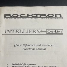 Rocktron Technology for Guitarists Intellifex...