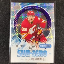 2023-24 UD Ice Hockey MATTHEW CORONATO Sub Zero Rookie Base 61/799 #