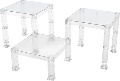 Good Smile The Simple Stand: Build-On Type (Translucent Ver.) 3-Piece Set, Mu...