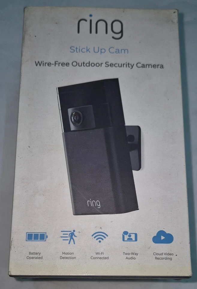 Ring - caméra de sécurité extérieure HD sans fil Stick Up Cam - Photo 1/4