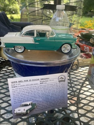 ARKO 1955  Chevy Bel Air Green And White Hardtop Die Cast  1:32