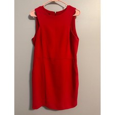 Mango Suit Lux Label Classic Red sleeveless dress with pockets Women's Medium