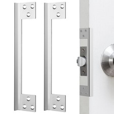 Door Latch Guard Plate Outswing Angle Latch Protector Shield l Shaped Securit...
