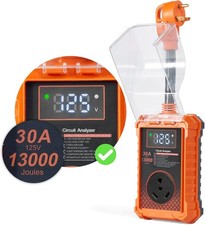 13000 J RV Surge Protector 30 Amp, Upgraded Dual-Monitor Display RV Power Surge