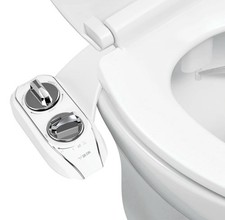 LUXE Bidet NEO Bidet Attachment Chrome 185 Plus Dual Nozzle Self-Clean.