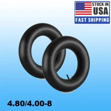 2 x 4.80/4.00-8 Tire Inner Tube 4.80-8 4.00-8 Wheel Barrow Trailer Replacement