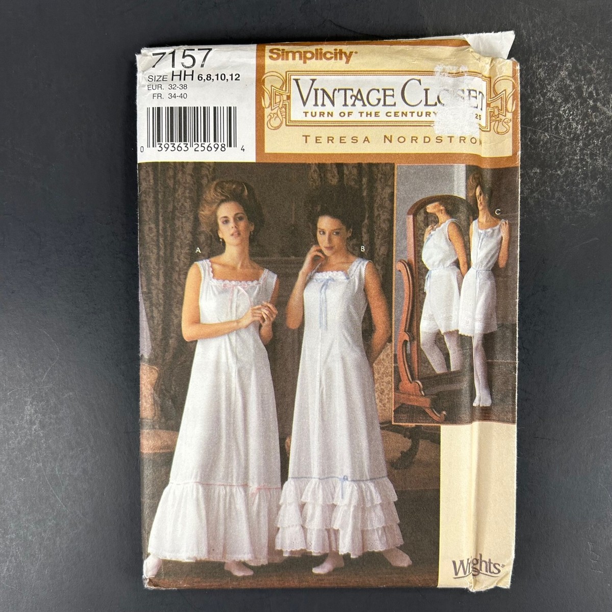 Simplicity 7157 Costume Vintage Closet Undergarments Uncut Sz 6-12