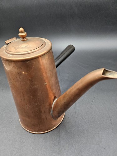 Vintage Turkish Style Copper Teapot with Side Handle - Picture 6 of 9