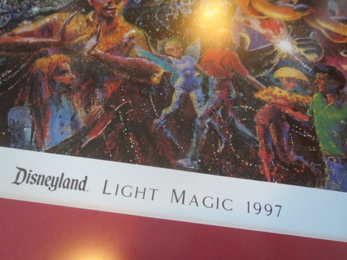 Disneyland Light Magic 1997, Boyer Signed 92/300 framed  Print Disney Litho - Picture 3 of 10