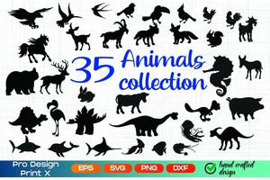 Download Animals Svg Bundle Wild Animals Animals Silhouettes Ocean Cartoon Animals Ebay