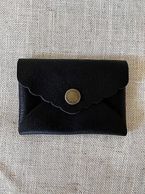 Kopen Portland Leather Goods *NEW* Pebbled Black Daisy Wallet