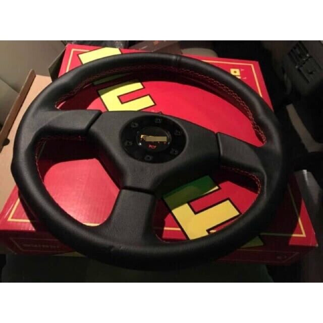 MOMO EVO 3 STEERING WHEEL 3 SPOKE LEATHER 14