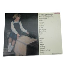 Stealing Feelings Grade School Poster Babs Bell Hajdusiewicz 30275 Poetry VNTG