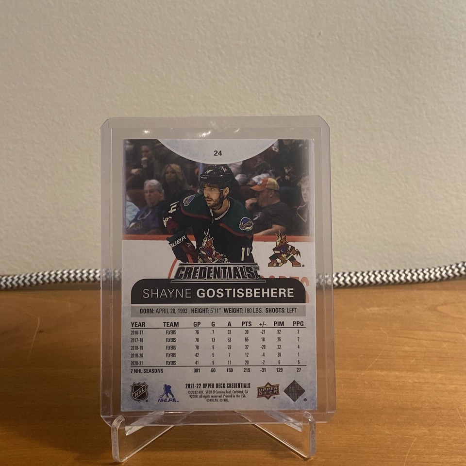 202122 Upper Deck Credentials Indigo 24 Shayne Gostisbehere /249 eBay