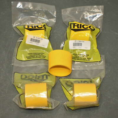 (5) Trico Spectrum Color Coded Grease Gun Band 37036, 2'', Yellow, Nitrile Rubber