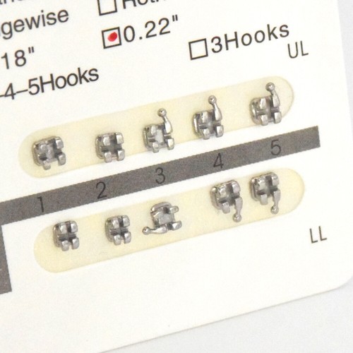 Dental Bracket Ultradünner Monoblock MIM Edgewise ROTH MBT 022 018 345 Haken - Bild 43 von 48