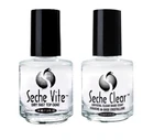 Seche Vite Set - Top Coat And Clear Base 1/2 Oz