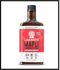 Lakanto Sugar Free Maple Syrup - Monkfruit Sweetener, Keto Diet Friendly, Vegan,