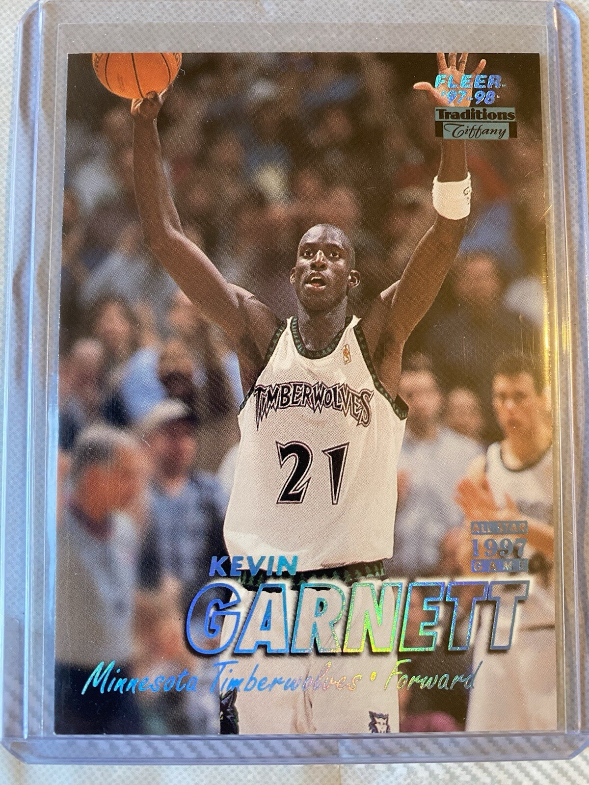 Kevin Garnett 1997-98 Fleer Traditions Tiffany Collection Rare!!!