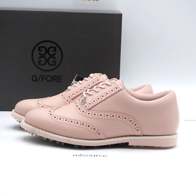 G/FORE Women's Gallivanter Brogue Wingtip Golf Shoes G4LS22EF08 Blush