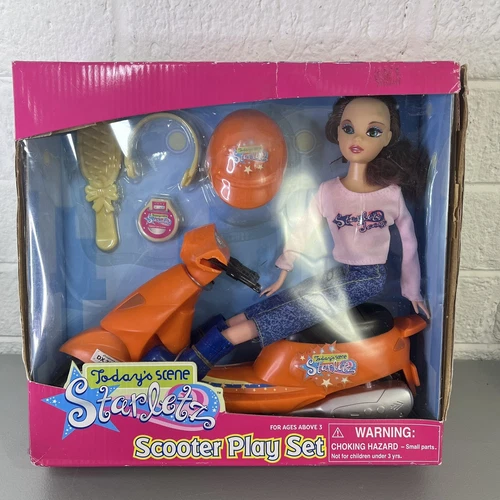 Vintage Today's Scene Starletz fashion Barbie style Doll Scooter Play Set
