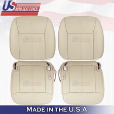 2003-2011 For Lincoln Town Car Driver Passenger Tops Bottoms Leather Cover Tan