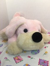 VGUC-20 Fao Schwarz Plush Penelope the Pup Pink Stuffed Dog Soft Cuddly