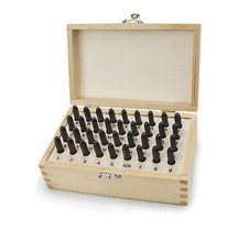 KING 1/8" 3mm  Letter and Number Steel Stamp Set 36-PC, A-Z, 0-9